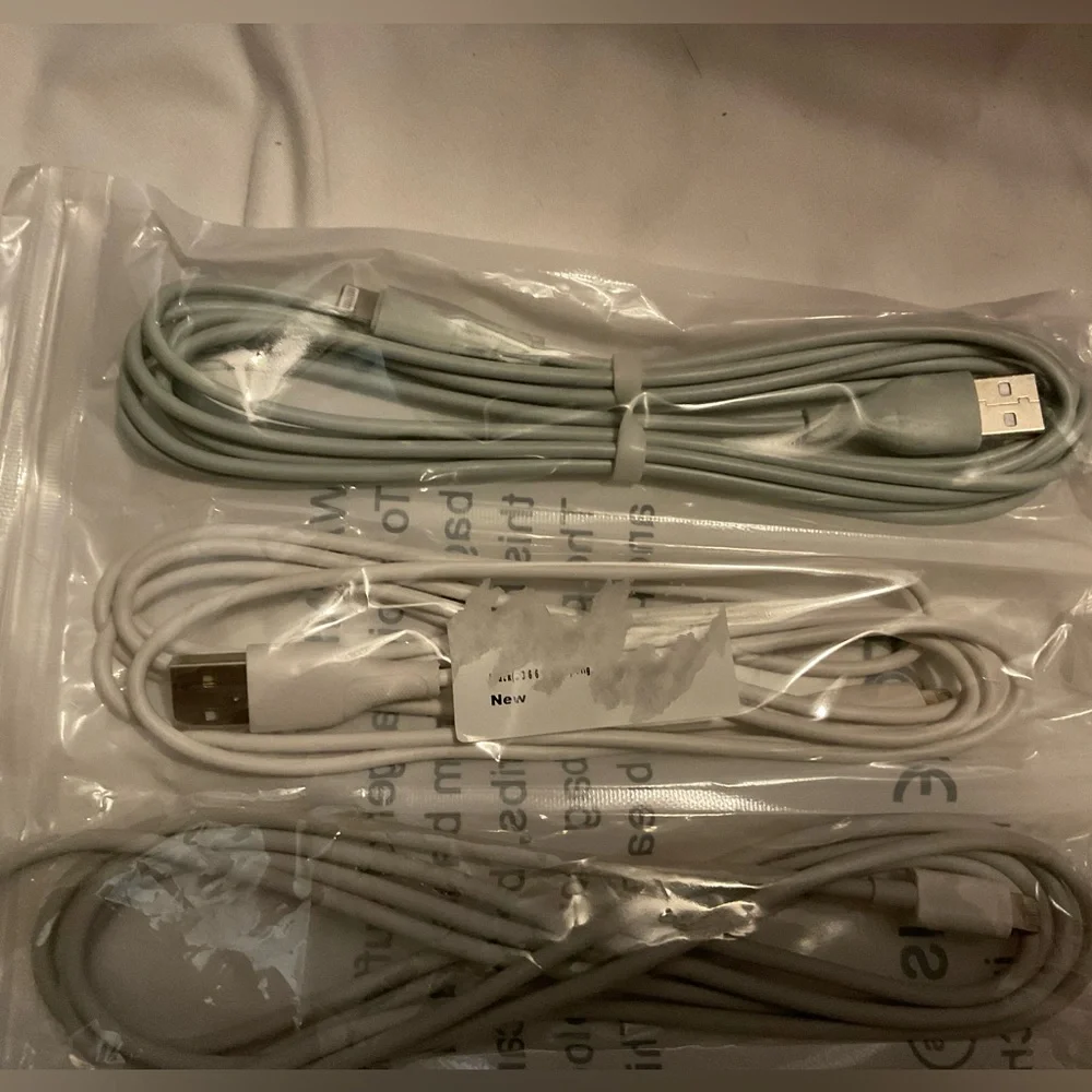 Glass Screen Protector & Multiple Charging Cords for iPhone X/XS/11 Pro -